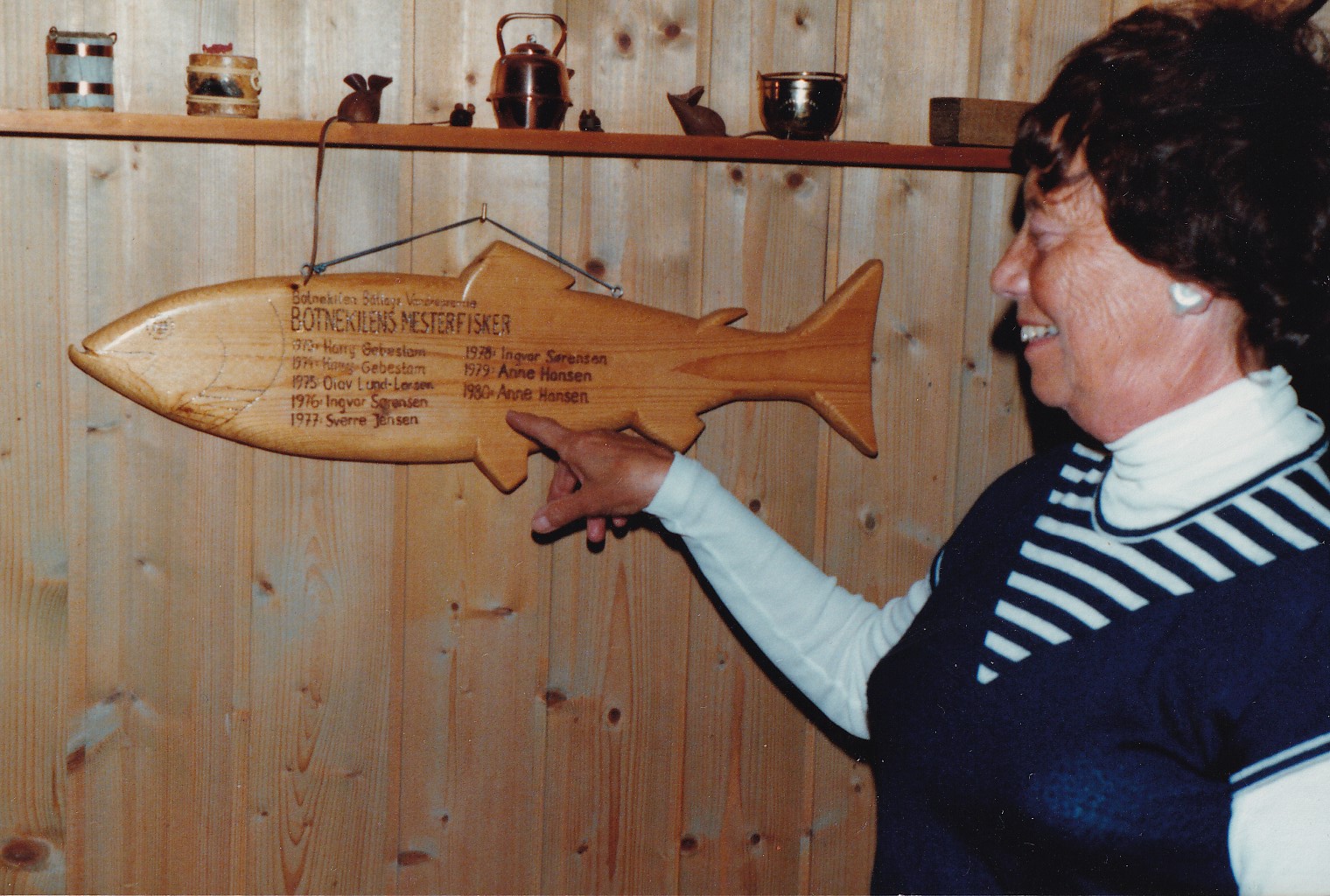 Anne vinner fiskekonkurransen